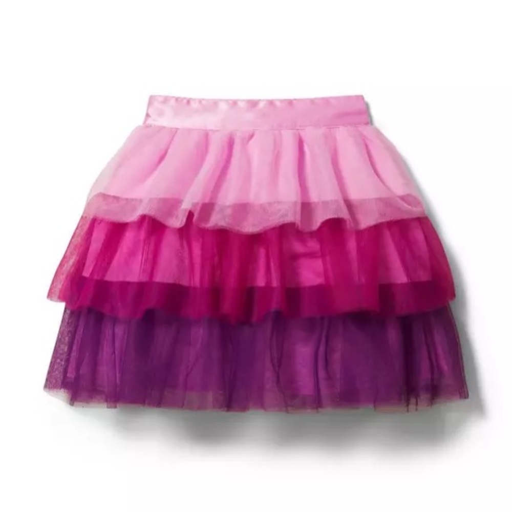 Janie and Jack Pink and Purple Layered Skirt
